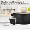 thumbnail image 4 of Sartenes Antiadherentes, Juego de 14 Ollas y Sartenes, Bateria de Cocina, Utensilios de Cocina de Inducción de Granito con Sartenes, Cacerolas, Sartén, Espátula (Negro), 4 of 4
