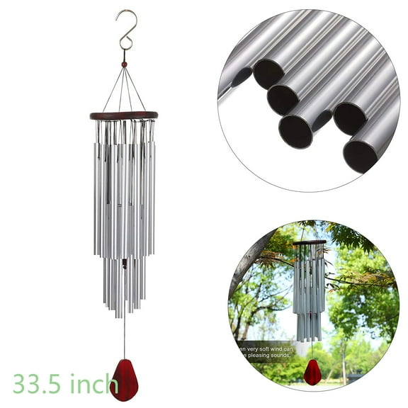 iMeshbean 33inch Amazing 27 Tubes Windchime Chapel Bells Wind Chimes Door Hanging Home Décor