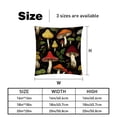 thumbnail image 5 of Mushroom Velvet Throw Pillow Covers Set of 2 | Unique Patterns in 16x16, 18x18, 20x20 Inches |for Home Decor and Gifts | Includes Pillow Inserts | Throw Pillow Inserts Included, 5 of 6