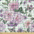 thumbnail image 2 of Ambesonne Floral Fabric by the Yard Upholstery, Swallowtails and Roses, 1 Yard, Multicolor, 2 of 5