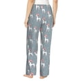 thumbnail image 3 of Xecao Cartoon Poodle Dog Women's Straight Lounge Pajama Pants: The Epitome of Relaxed Sleepwear, 3 of 9