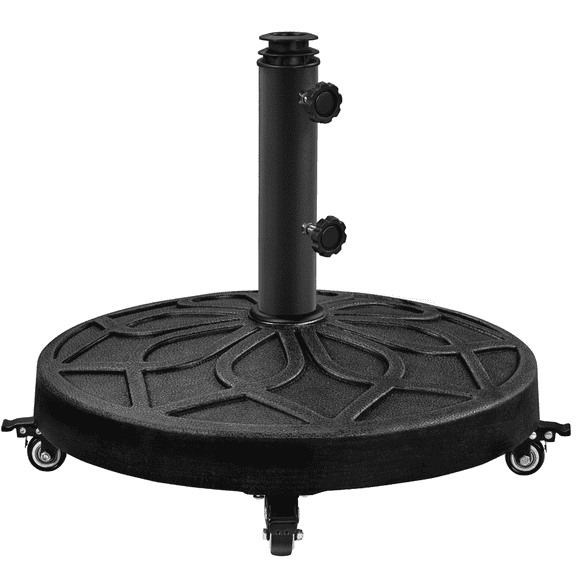 Renwick 20’’ Self-Weight Market Umbrella Base Stand, 46 lb, Black