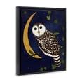 thumbnail image 3 of Stupell Industries Rustic Lodge Owl & Moon Forest Black Floating Frame Canvas Art, 17 x 21, by Michelle Ingari Designs, 3 of 8