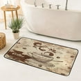 thumbnail image 2 of Coffee Cup Kitchen Rug Washable Bath Floor Mat Retro Non-Slip Area Runner Carpet Doormat for Bathroom Living Room Bedroom 30x18 inch, 2 of 6