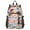 Abstract Birds and Flowers, variant on 14" Laptop Backpack Waterproof Airline Approved Stylish Casual Daypack for Travel Business College Work, Medieval Skeleton
