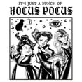 thumbnail image 2 of Women's Hocus Pocus Just a Bunch of Sanderson Sisters Graphic Tee White Large, 2 of 3
