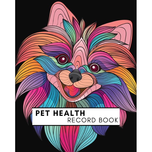 Pet Health Record Book Complete Pet Profile, Groomer & Veterinary