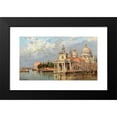 thumbnail image 2 of Antonietta Brandeis 18x12 Black Modern Framed Museum Art Print Titled - Venice, Santa Maria Della Salute with Old Dogana, 2 of 5