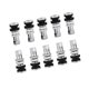thumbnail image 4 of 10pcs TR161 Metal Car Truck Motorcycle Bolt In TubelessTire Tyre Valve Short Stems Kit with Dust Cap, 4 of 5