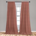 thumbnail image 4 of Ambesonne Mexican Curtains, Line Square Boho Minimalist, Pair of 28"x95", Pale Chocolate and Dark Peach, 4 of 4