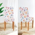 thumbnail image 3 of Yayeee 4 Pack Dining Chair Covers Stretch Parson Chairs Slipcovers Seat Protector, Pastel Easter Pattern, 3 of 6