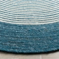 thumbnail image 3 of SAFAVIEH Braided Lars Geometric Reversible Area Rug, Teal/Ivory, 5' x 7' Oval, 3 of 11