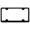 Black, variant on Plain Laser Etched Logo Stainless Steel Wide Body License Plate Frame (Brushed Chrome)
