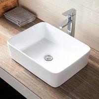 Oval Bathroom Vessel Sink Basin Pop Up Drain White Porcelain Ceramic Bowl