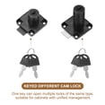thumbnail image 4 of Uxcell 4 Pack Cerradura de Cajón con Llaves, Cerradura de Acero Aleado con Llave Diferente y Cilindro de 7/8" x 5/8" Negro, 4 of 7