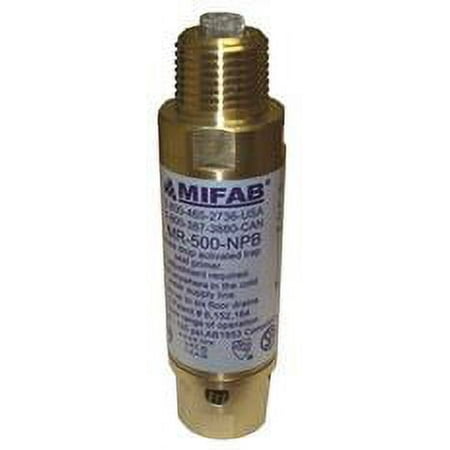 Mifab M-500 Pressure Drop Activated Trap Seal Primer For Up To 3 Floor Drain Traps, 1/2'' Connections