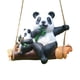 thumbnail image 1 of Estatua colgante de animal columpio para jardín, escultura decorativa pintada a mano, amplia aplicación Panda, 1 of 9