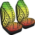 thumbnail image 2 of Yuyamidu Polynesia Auto Seat Covers Washable Bucket Front Seats Cover for Cars Full Set of 2, Universal Fit for Cars, SUV, Truck, Sedan, 2 of 6