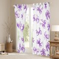 thumbnail image 3 of Feelyou Girly Purple Bowknot Curtains Pack of 2 (42x84 Each), Cartoon Princess Bowknot Curtains Blackout, Teen Boy Girl Kid Bedroom Curtains, Blackout Curtains Home Decor, 3 of 6