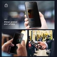 thumbnail image 6 of 2 Pack Privacy Screen Protector Tempered Glass for iPhone 16 - Curved Anti-Spy Anti-Peep 3D Edge Case Friendly, 6 of 6