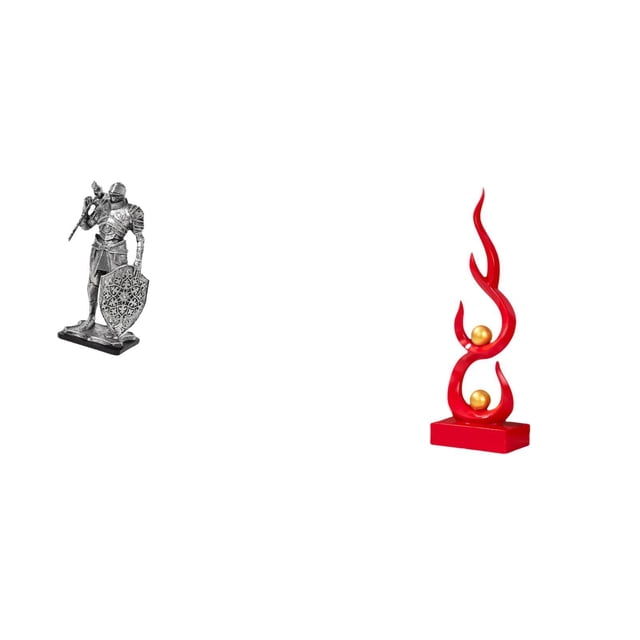 Figura De Resina De Caballero Nórdico, Escultura De Arte Abstracto, Adorno Para Escritorio, Armario, Oficina, Mesa, Centro De Mesa, Entrada, Estatua Moderna De Llama De Fuego, Artesanía Para