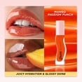 thumbnail image 4 of Aceite labial Hidratante con infusión de miel Gisou, 8 ml, Sheer Hot Coral, 4 of 9