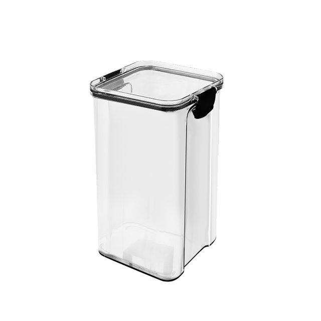 Agiferg Miscellaneous Grains Barley Noodle Storage Jar Nut Candy Dry Storage Jar Square Transparent Buckle Dry Storage Jar