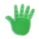 thumbnail image 2 of Guantes gigantes de espuma EVA para manos, dedos de espuma gigantes, divertidos y cómodos para animadoras. verde, 2 of 9