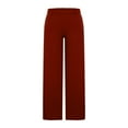 thumbnail image 5 of Yievot Wide Leg Pants for Women Casual Flowy Palazzo Pant Elastic High Waist Trousers with Pockets, 5 of 7