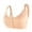 2025/Beige, variant on Otvok Womens Comfortable Soft Solid Color Front Open Button Underwear Plus Size Bra Secondary Breast