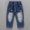 Dark Blue a, variant on Spazoro Kids Boys Jeans, Solid Color Casual Spring Elastic Waist Denim Pants for Child Boys Blue Size 1-2T