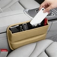 thumbnail image 6 of Car Seat Gap Filler Organizer, Leather Car Seat Storage Box, Between Seats Organizer for Phones, Keys, Sunglasses, No-Drill Car Console Side Pocket for Most Vehicles (Size/Colour as Pictured), 6 of 7