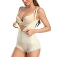 thumbnail image 5 of Women's Latex Waist Trainer Slimming Bodysuit Tummy Control Shapewear Full Body Shaper Open Bust Corset Zipper Girdle, 5 of 6