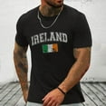 thumbnail image 2 of Lovskoo 2024 St Patricks Day T Shirt Men Shamrock Tee St Paddys Day Irish Shirts Holiday Clover Short Sleeve Tops Tee Black-2XL, 2 of 9