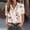 004 Khaki, variant on Womens Printed Short Sleeve Button Down Shirts Summer Tops Casual Blouses
