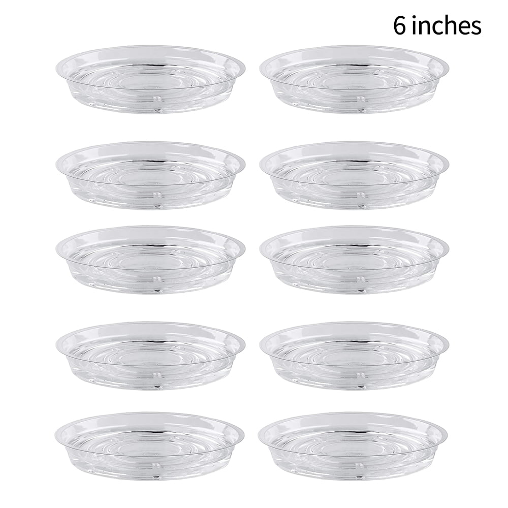 Round Strong Plastic Plant Pot Saucer Base Water Drip Tray Saucers Multi-size SH 