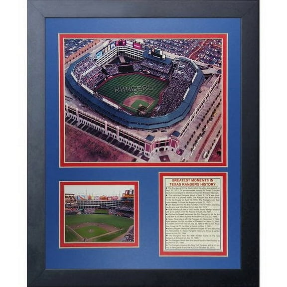 Legends Never Die Texas Rangers Ballpark at Arlington Framed Memorabilia