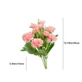 thumbnail image 3 of Artificial Carnation Flowers | 5 Stems with 10 Blooms | Purple Pink White Red | Plastic Home Decor | Indoor Outdoor Arrangements, 3 of 6