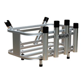 Big Jon Multi-Set Quad Rod Holder Tree - Silver [TR4] - Walmart.com