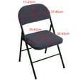 thumbnail image 3 of Folding Dining Chair Seat Cover and Back Cover Set Solid Color Jacquard Stretch Chair Slipcover (NO Chair), 3 of 6