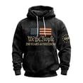 thumbnail image 2 of EliteGoogv Mens Hoodies Patriotic Graphic Lined Hoodies For Men Drawstring Kangaroo Pocket Pullover Sweatshirt Relaxed Fit Warm Winter Outerwear Tops Black 3XL, 2 of 3