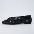 thumbnail image 4 of Cushionaire Witty Hand Woven Ballet Flats for Women, Comfortable Pointed Toe Flat Shoes with Bow Detail and Memory Foam, 4 of 22