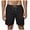Black, variant on NOLDARES Mens Athletic Workout Beach Shorts Elastic Waist Running Gym Training Shorts(Yellow,M)
