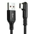 thumbnail image 1 of USB C Cable 10FT Right Angle, ROFAY 3.1A USB Type C Charger Cable Fast Charging Compatible with iPhone 16 Pro Max 15 Plus, Galaxy S25 Ultra S24, iPad Pro, MacBook Air (Black), 1 of 6