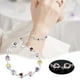 thumbnail image 1 of Pulseras para mujer, regalos para mujer, pulsera de plata de ley 925, brazalete ajustable con corazón de amor, pulsera con circonita y piedra de nacimiento., 1 of 5