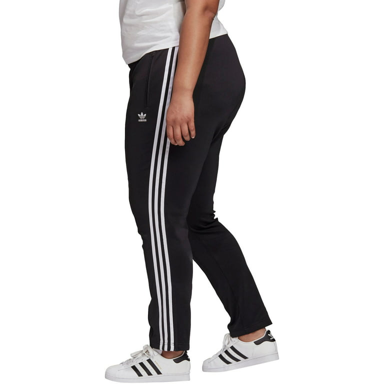 adidas Originals Women's Primeblue Superstar Track Pants, Black/White, 3X 