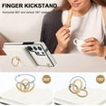 thumbnail image 4 of Compatible Samsung Galaxy S23 Ultra Wallet Case Cream White with Card Holder,Ring Holder RFID Blocking Leather Wrist Strap Protective Case for Samsung S23 Ultra 5G Case S23 Ultra Case for Women, 4 of 14