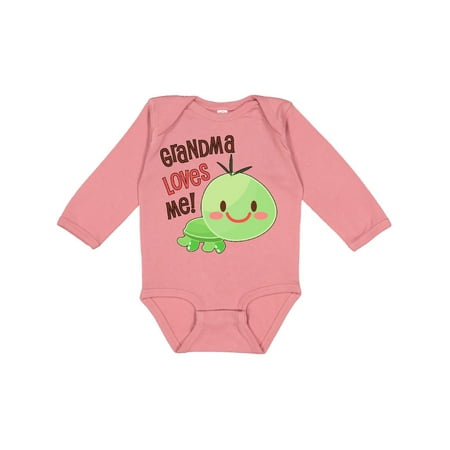 

Inktastic Grandma Loves Me- Cute Turtle Boys or Girls Long Sleeve Baby Bodysuit