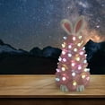 thumbnail image 6 of Lksixu Glowing Rabbit Tree Ornaments, Easter Decoration Ceramic Bunny Tree with Colorful LED Light Bulbs Battery Operated Bunny Tree Lamp Light Up Rabbit Figurine Collectione Tabletop Gifts for Kids, 6 of 7