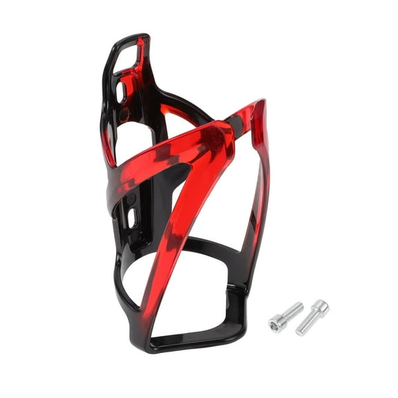 Unique Bargains Bike Bottle Cup Holder Cage Rack Integrally-formed PC Plastic Bicycle Drinks Holder for MTB Road Mountain Bike Outdoor Cycling Red Black Dazzle